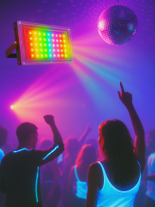 Прожектор светодиодный RGB с пультом, 50Вт с вилкой 220В Огонёк OG-LDP49C